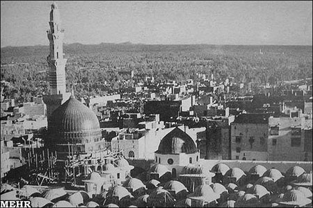 ساختار درونی و بیرونی مسجدالنبی تصاویر قدیمی ساختار درونی و بیرونی مسجدالنبی تصاویر قدیمی
