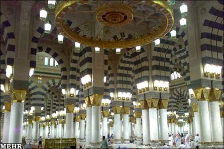 ساختار درونی و بیرونی مسجدالنبی تصاویر قدیمی ساختار درونی و بیرونی مسجدالنبی تصاویر قدیمی